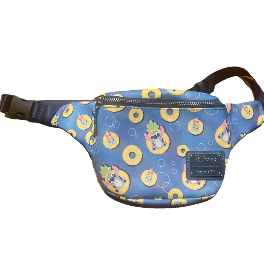 Loungefly x Disney Lilo And Stitch Pineapple Floaty Stitch Fanny Pack (HARDTAG) - Picture 11 of 15